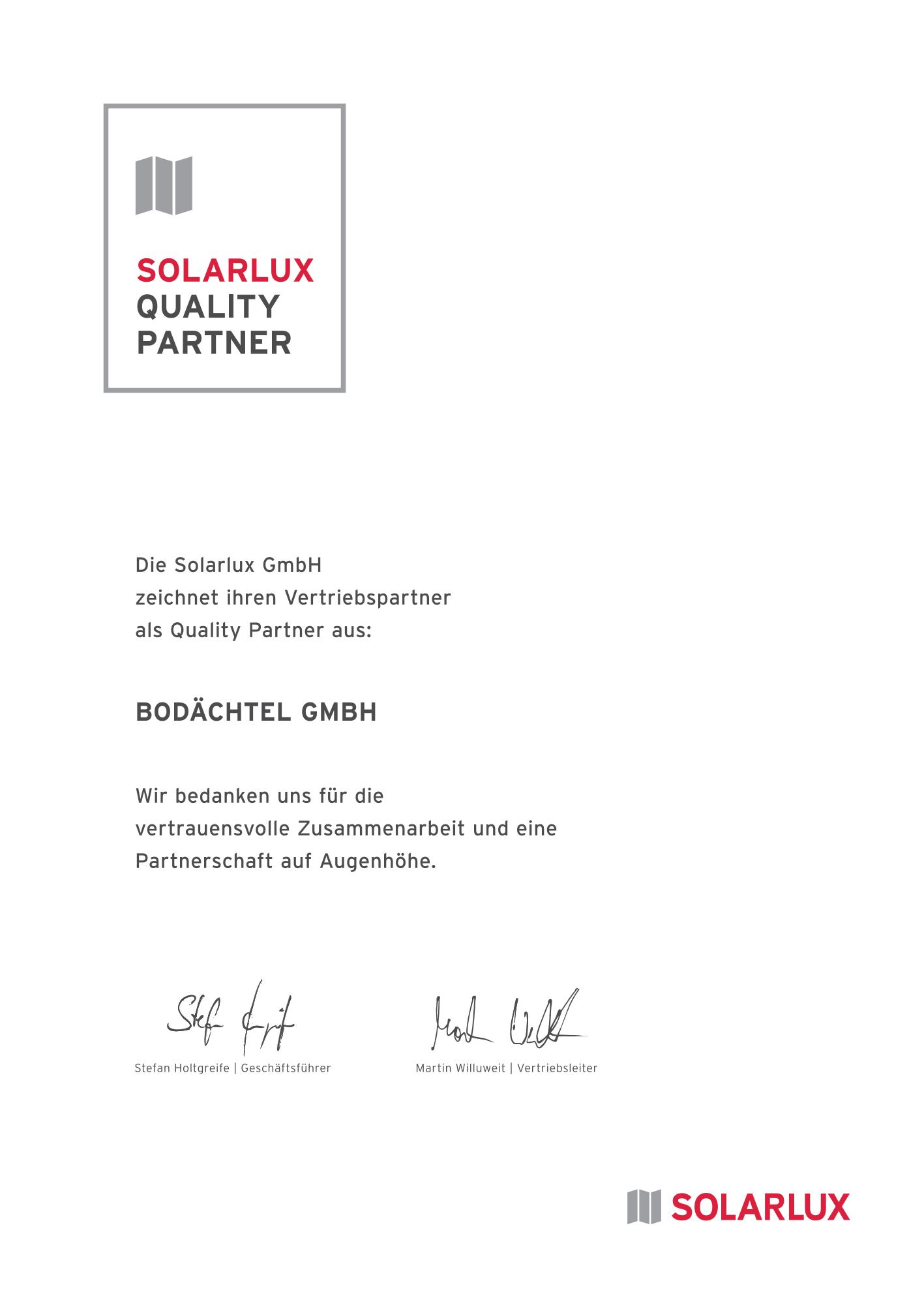 Solarlux _ QualityPartner-Urkunde_Bodaechtel_2026-1